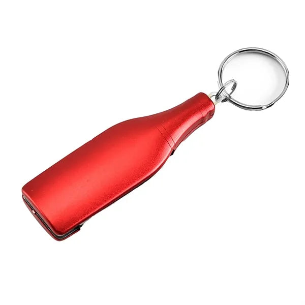 4 in 1 Stainless Steel Bottle Shape Multi Function Key Chain