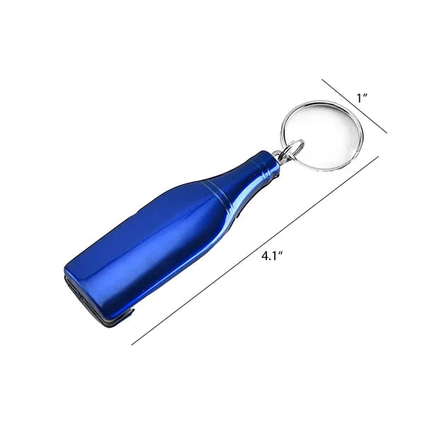 4 in 1 Stainless Steel Bottle Shape Multi Function Key Chain