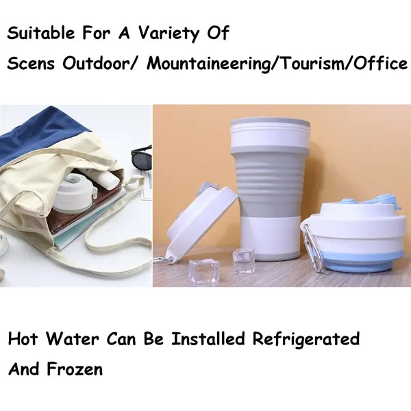 25oz Collapsible Food Grade Silicone Water Bottle