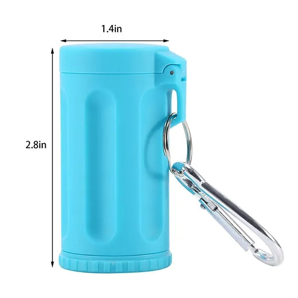 Outdoor Plastic Ashtray w/ Carabiner