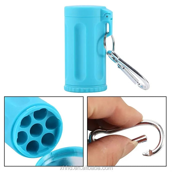 Outdoor Plastic Ashtray w/ Carabiner