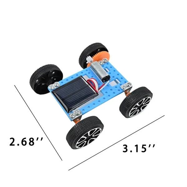 Kids DIY Micro Solar Sun Powered Car