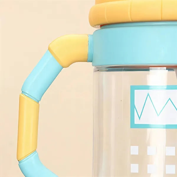12 Oz Kids Spill Proof Straw Water Bottle w/ Handle