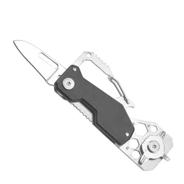 4 in 1 Multi Tool Stainless Steel Carabiner Folding Knife