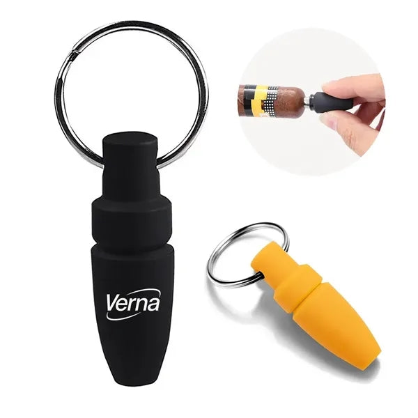 Plastic Cigar Punch Cutter Keychain