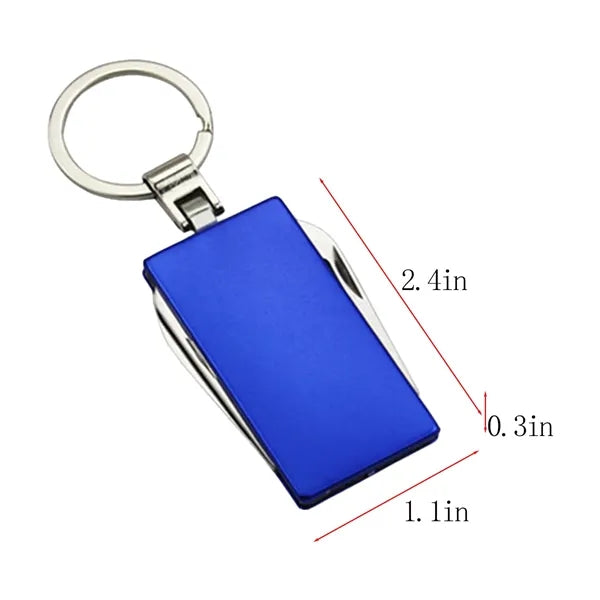 Outdoor Stainless Steel Folding Knife Keychain