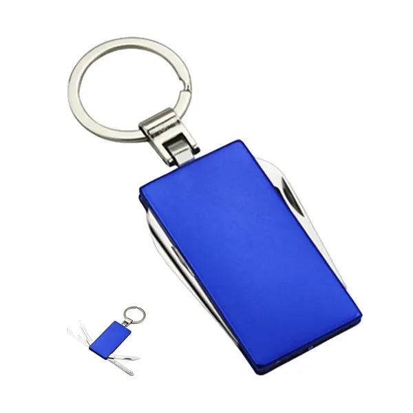 Outdoor Stainless Steel Folding Knife Keychain
