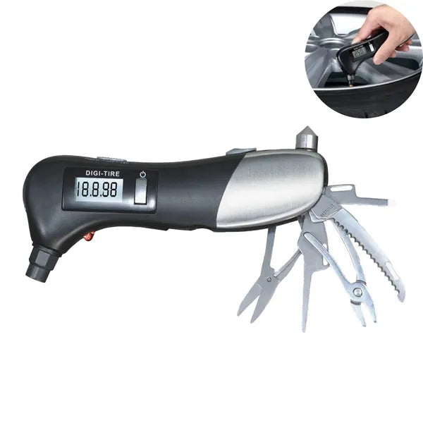 10 In 1 Multi Digital Flashlight Tire Pressure Gauge