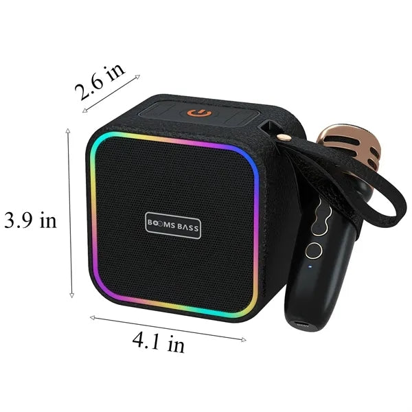 Mini Wireless Karaoke Speaker w/ Microphones
