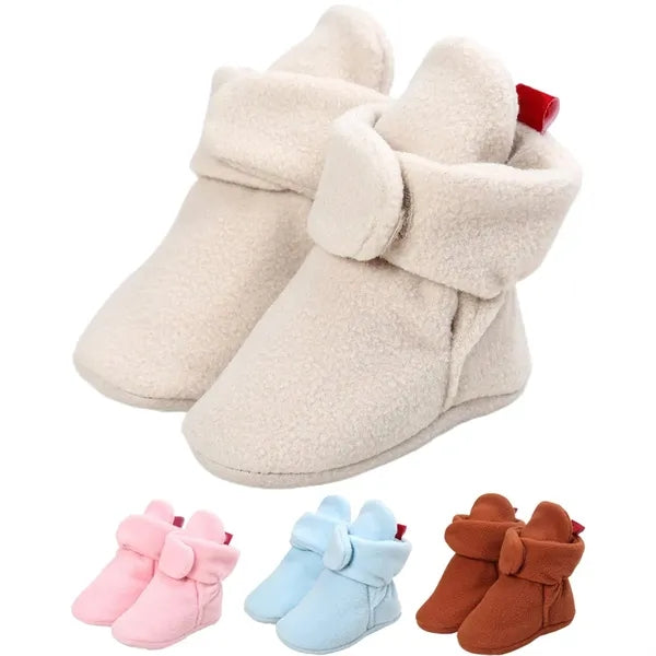 Baby Soft Sole Cotton High Top First Walker Shoes