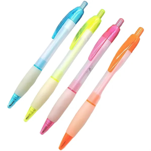 Frosted Plastic Retractable Ballpoint Pen
