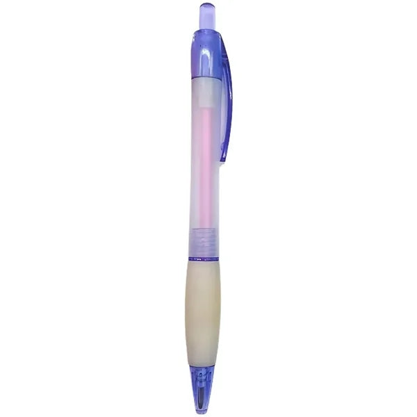 Frosted Plastic Retractable Ballpoint Pen