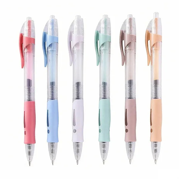 0.5mm Retractable Clear Ballpoint Pen