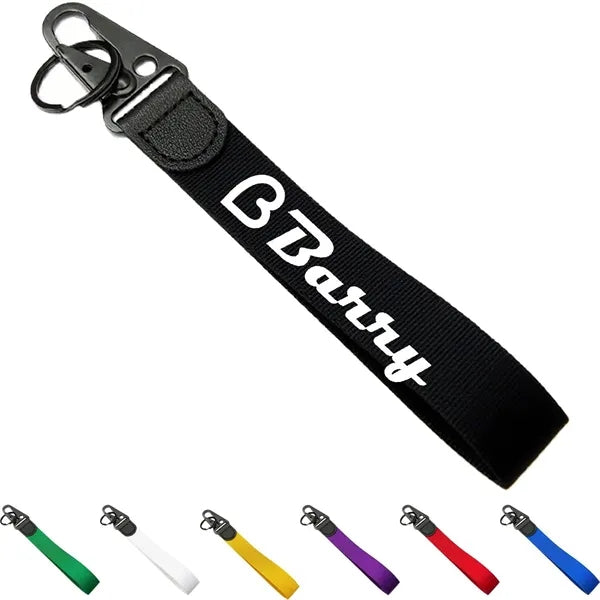 Carabiner Polyester Lanyard Keychain