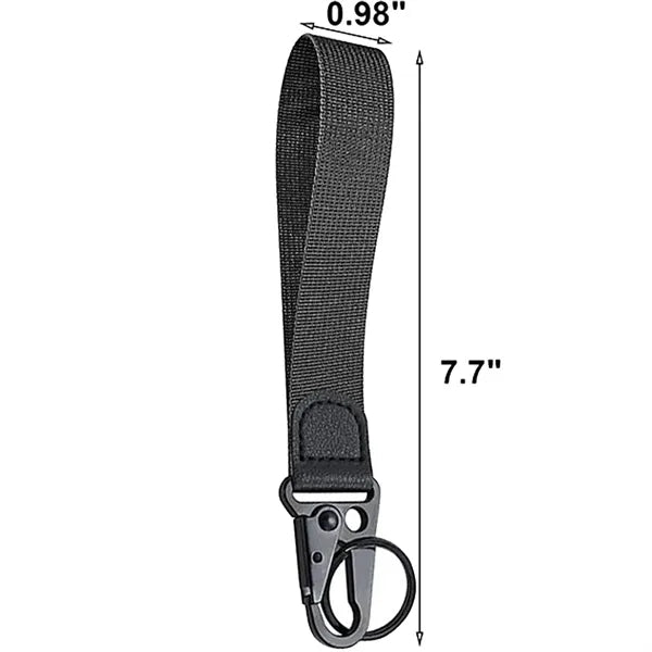 Carabiner Polyester Lanyard Keychain