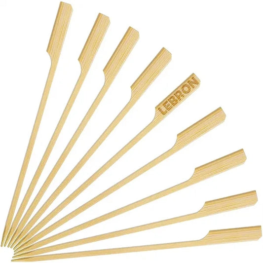 100PCS Food Grade Heat-Resistant Bamboo Skewers