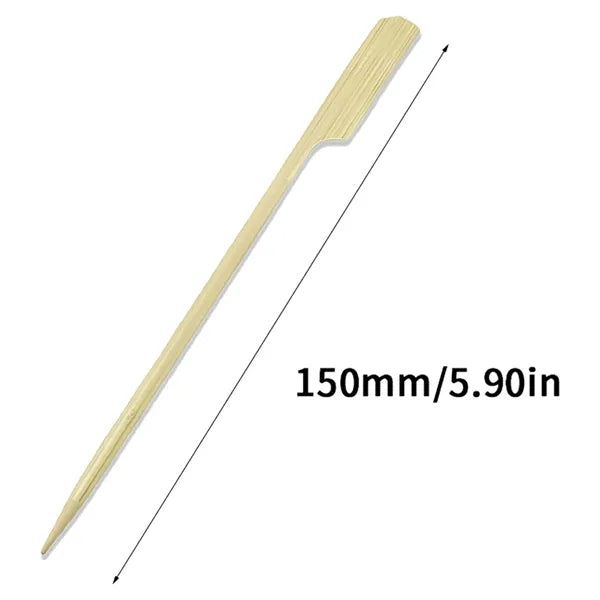 100PCS Food Grade Heat-Resistant Bamboo Skewers