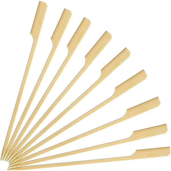 100PCS Food Grade Heat-Resistant Bamboo Skewers