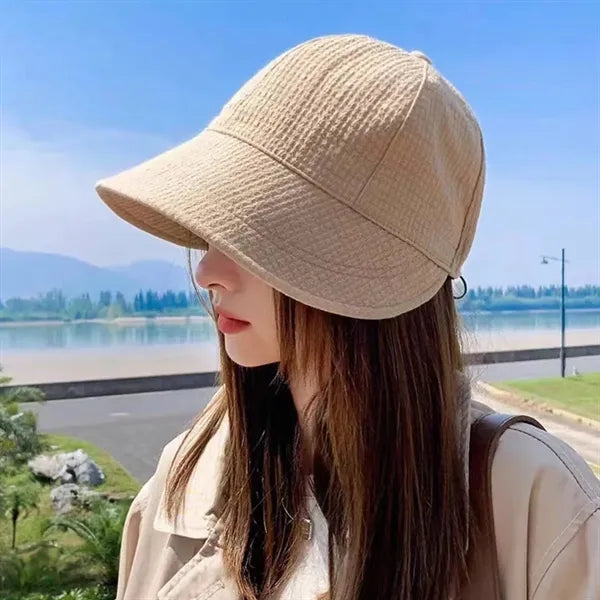 Adjustable Waffle Knit Sun Protection Fisherman Hat