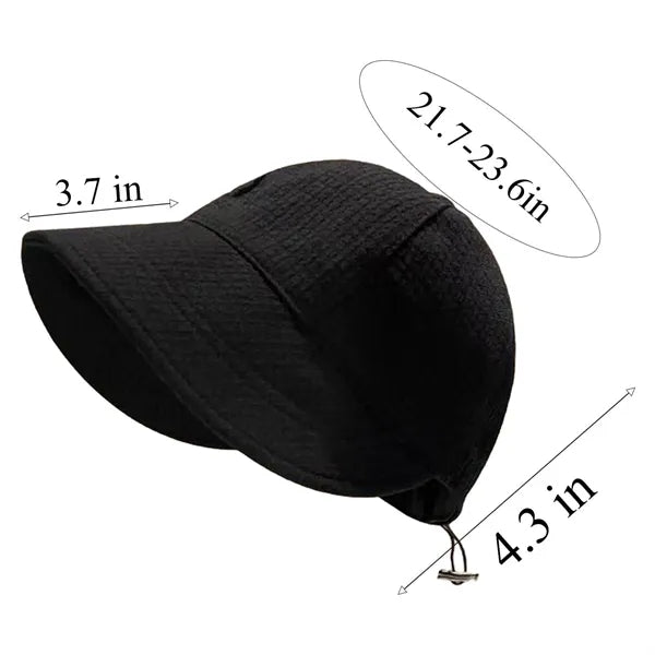 Adjustable Waffle Knit Sun Protection Fisherman Hat