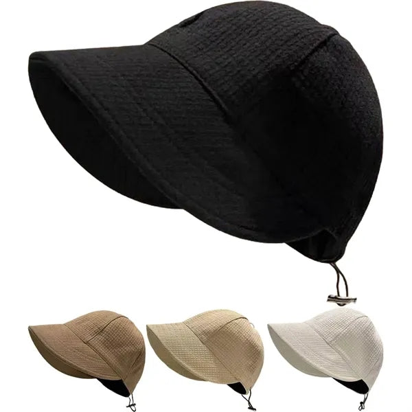 Adjustable Waffle Knit Sun Protection Fisherman Hat
