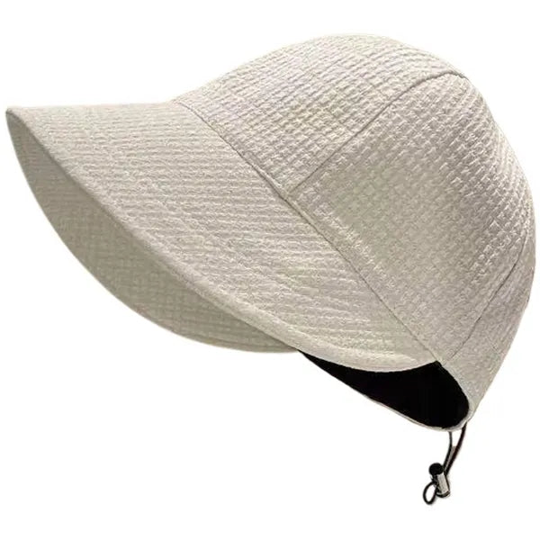 Adjustable Waffle Knit Sun Protection Fisherman Hat