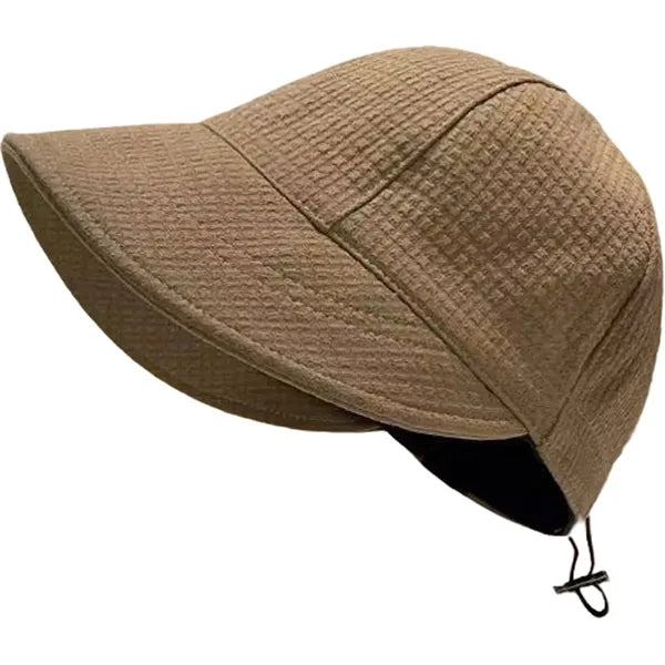 Adjustable Waffle Knit Sun Protection Fisherman Hat