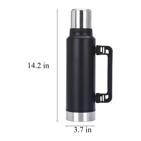 47oz Large Stainless Steel Thermos Water Bottle w/ Handle