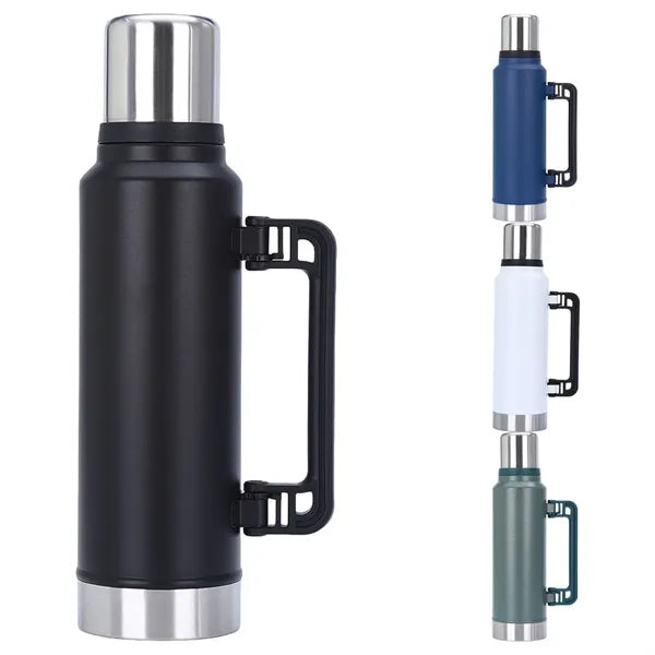 47oz Large Stainless Steel Thermos Water Bottle w/ Handle