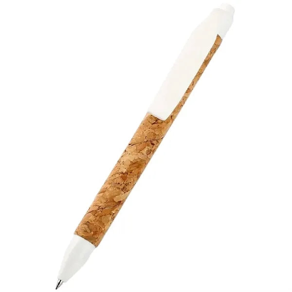 Retractable Eco-Friendly Cork Barrel Ballpoint Pen