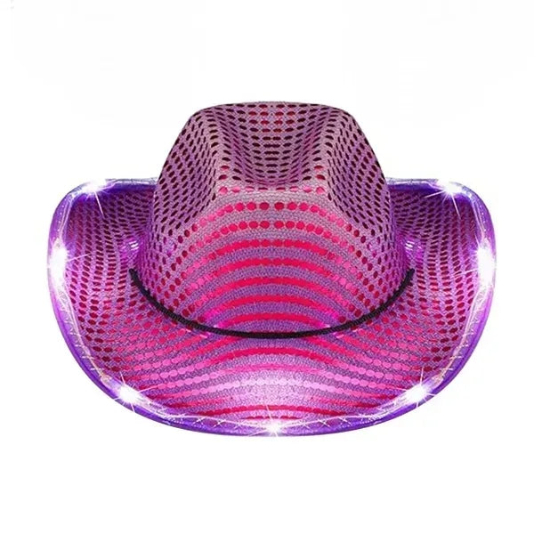 Sequin LED Cowboy Hat