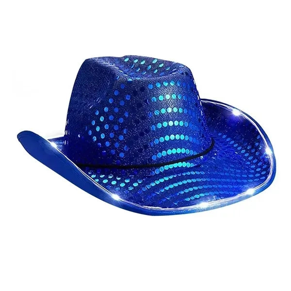 Sequin LED Cowboy Hat