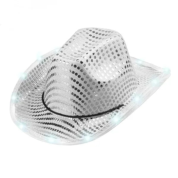 Sequin LED Cowboy Hat