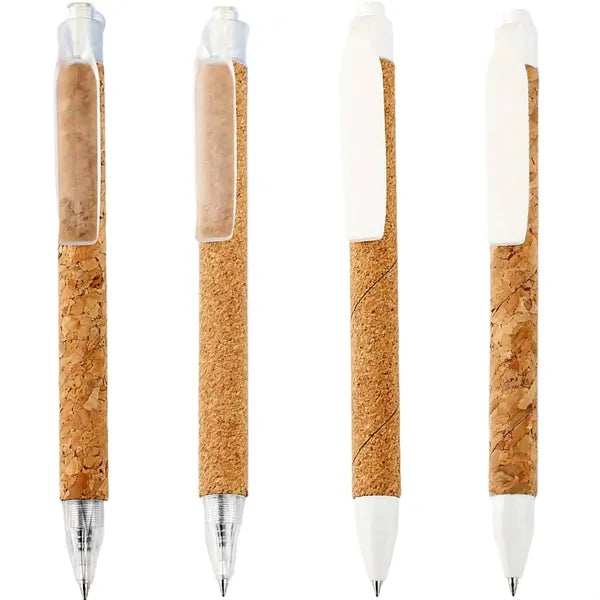 Retractable Eco-Friendly Cork Barrel Ballpoint Pen