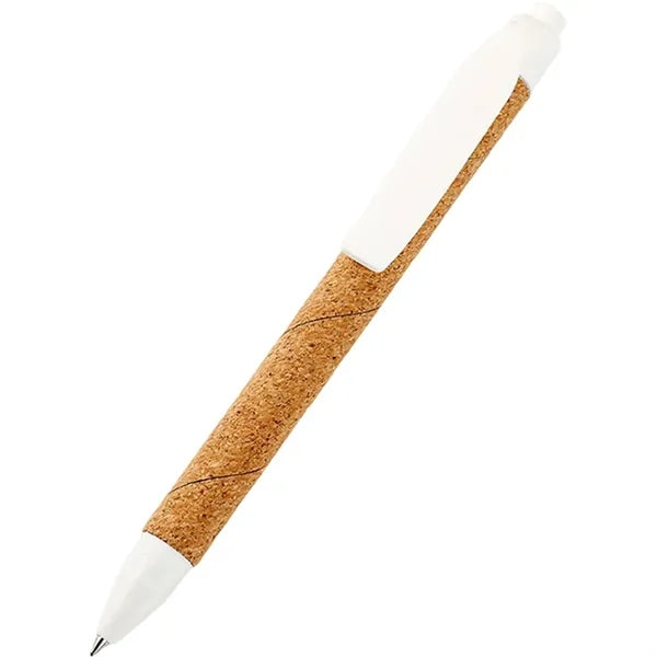 Retractable Eco-Friendly Cork Barrel Ballpoint Pen