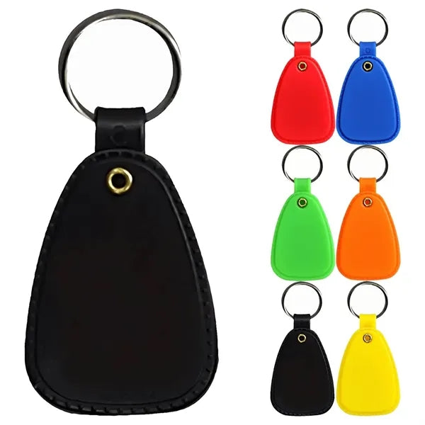 PVC Teardrop Shape Key Tag Car Keychain
