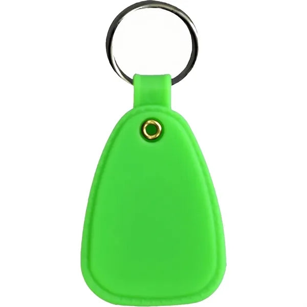 PVC Teardrop Shape Key Tag Car Keychain