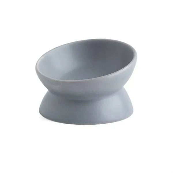 Raised Ceramic Pet Food Bowl