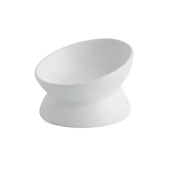 Raised Ceramic Pet Food Bowl