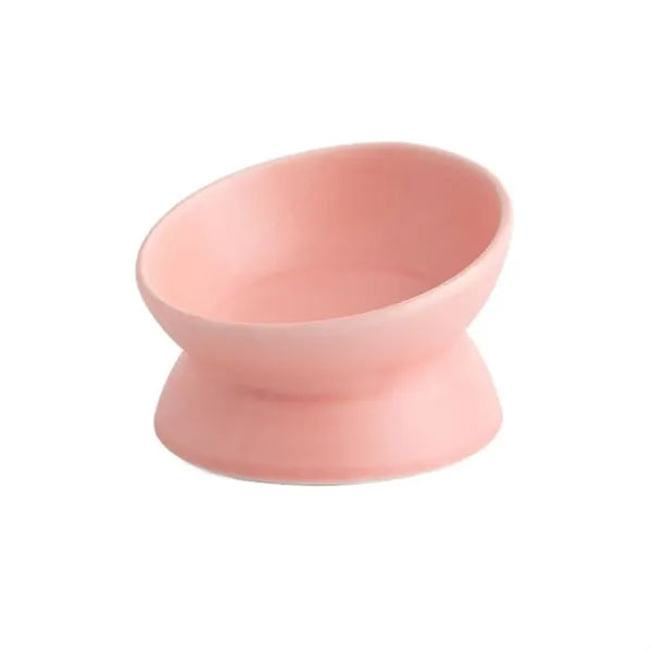 Raised Ceramic Pet Food Bowl