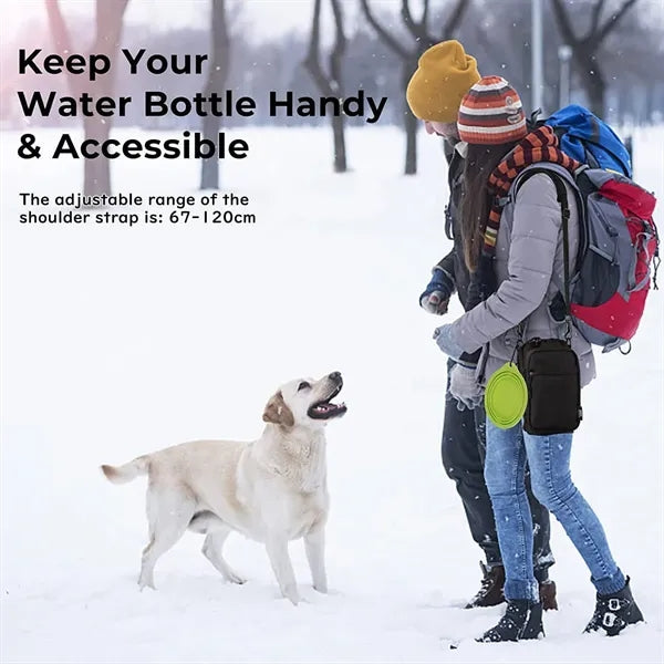 Oxford Adjustable Shoulder Strap Water Bottle Carrier Bag