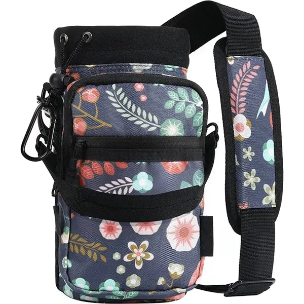 Oxford Adjustable Shoulder Strap Water Bottle Carrier Bag
