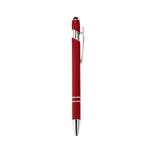 Retractable Aluminum Ballpoint Pen w/ Stylus