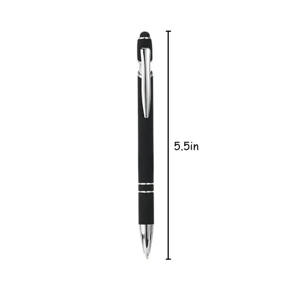 Retractable Aluminum Ballpoint Pen w/ Stylus