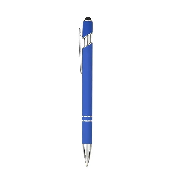 Retractable Aluminum Ballpoint Pen w/ Stylus