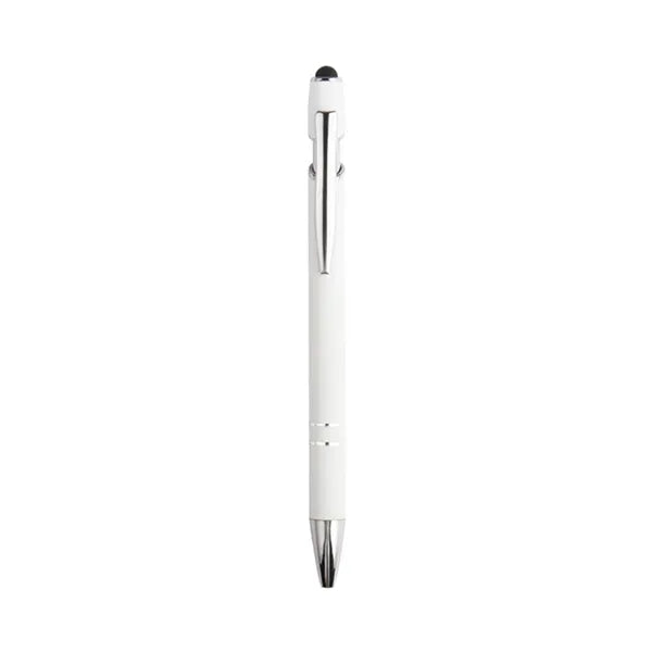 Retractable Aluminum Ballpoint Pen w/ Stylus