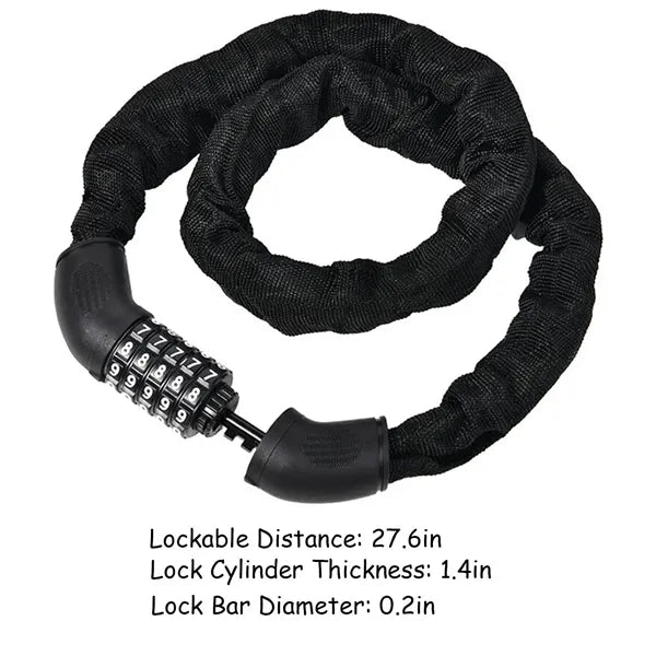 5-Digit Combination Heavy-Duty Bike Lock