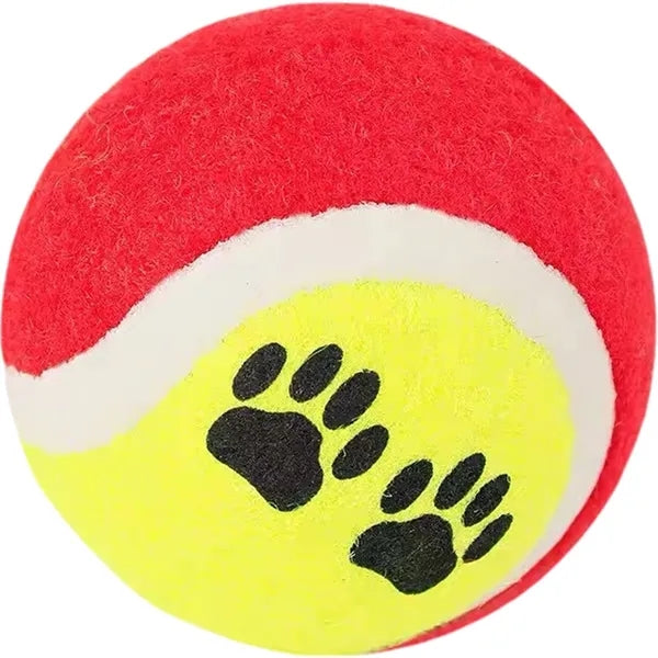 Pet Paw Print Interactive Tennis Ball Toy