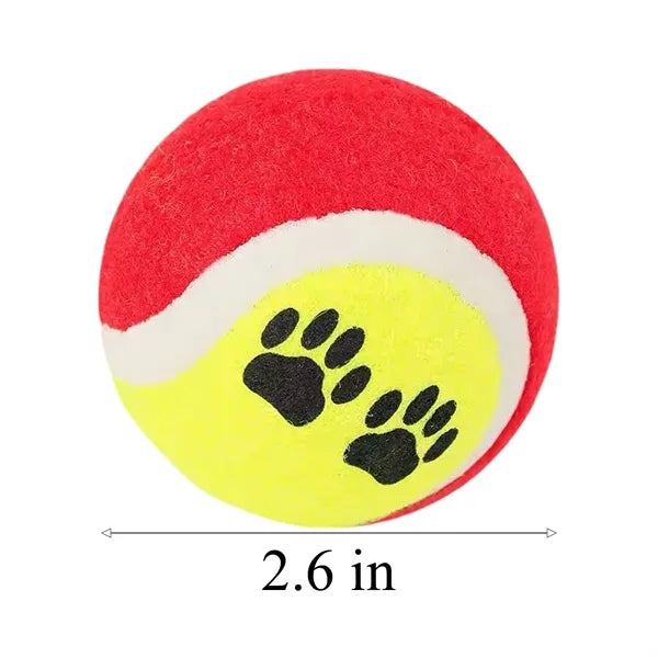 Pet Paw Print Interactive Tennis Ball Toy