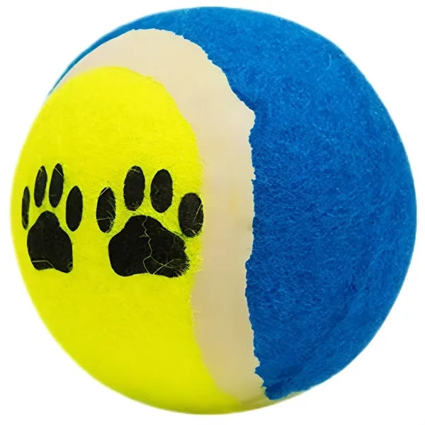 Pet Paw Print Interactive Tennis Ball Toy